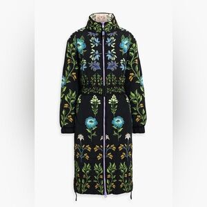 FARM RIO Reversible floral-print quilted shell jacket coat XS